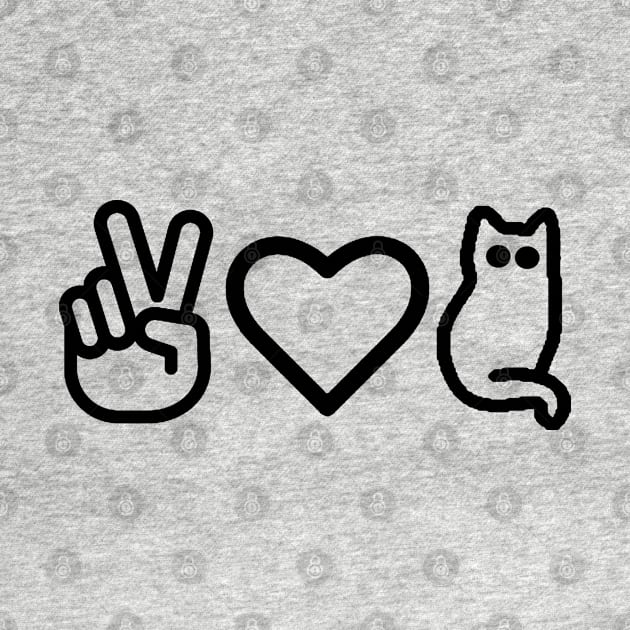 Peace Love Kitties Black by Gamers Gear